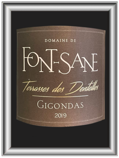 Dentelles 2019 le vin du Domaine de Font-Sane pour notre blog sur le vin